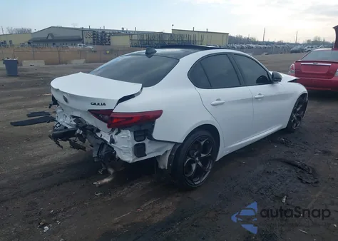 2021 Alfa Romeo Giulia Ti Sport Awd from USA, damaged, VIN ZARFANBN2M7643658